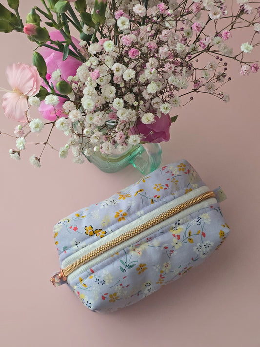 Cosmetic Floral Pouch
