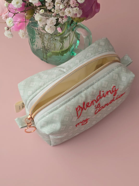 Blending Is My Cardio Makeup Pouch