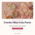Crochet Mini Coin Purse Pattern – Keychain Pouch with 5 cm Metal Frame – PDF Instant Download