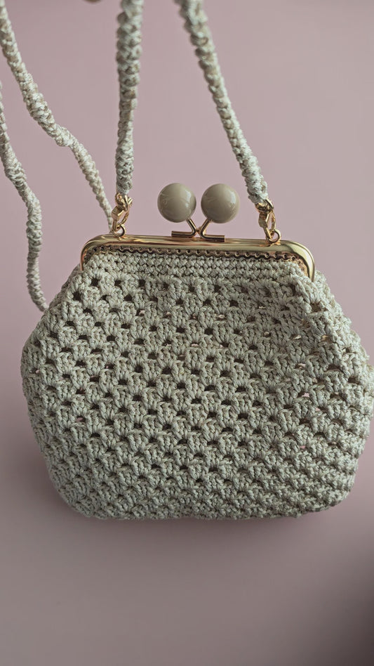 Crochet Crossbody Bag with Mini Pouch