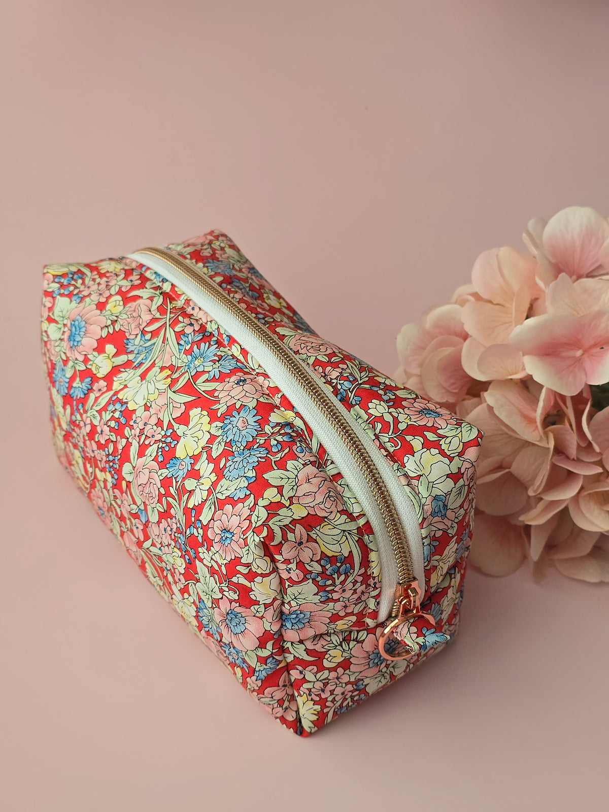 Liberty Fabric Cosmetic Pouch – Handmade Floral Makeup Bag