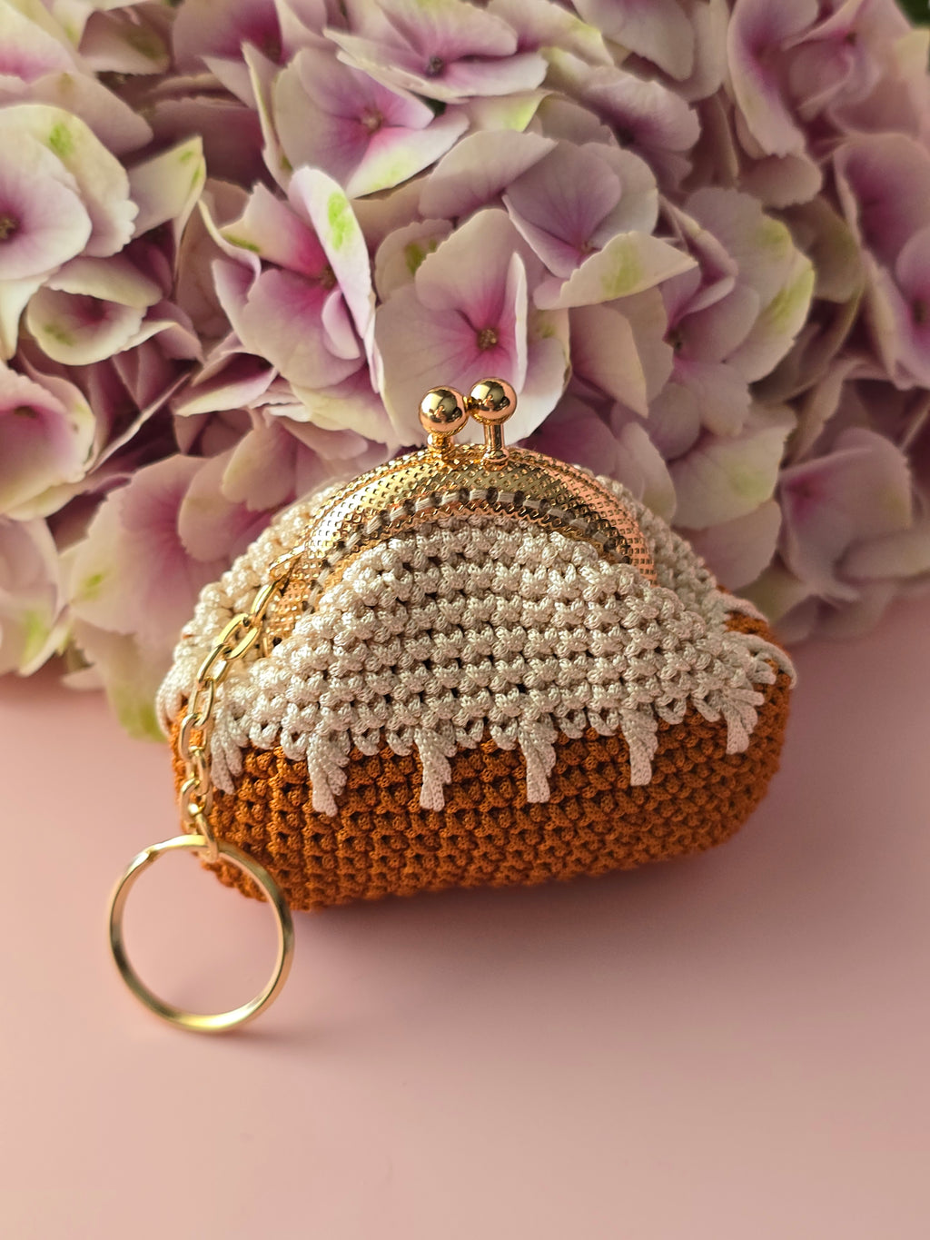Caramel Drip Mini Coin Purse