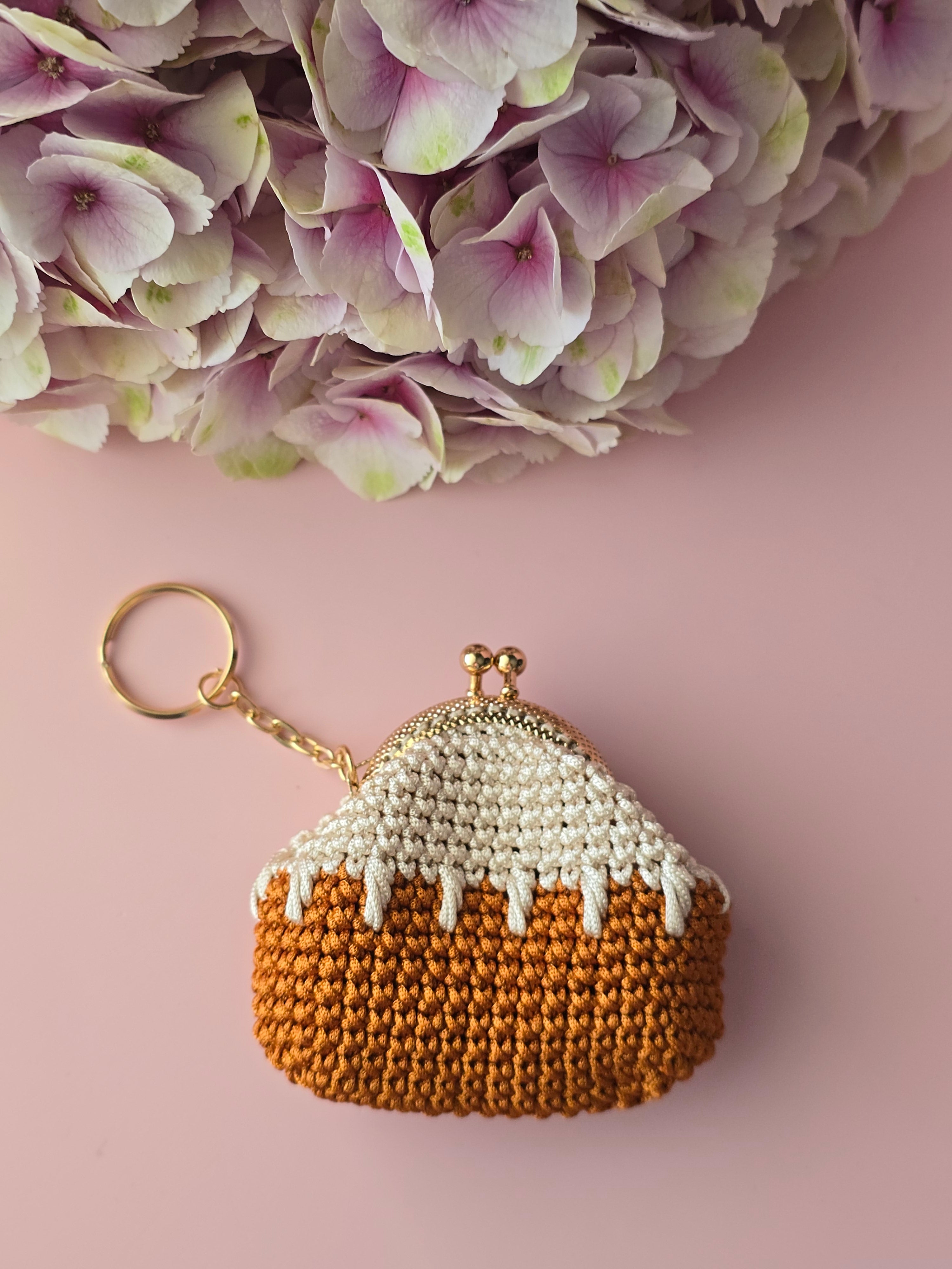 Caramel Drip Mini Coin Purse