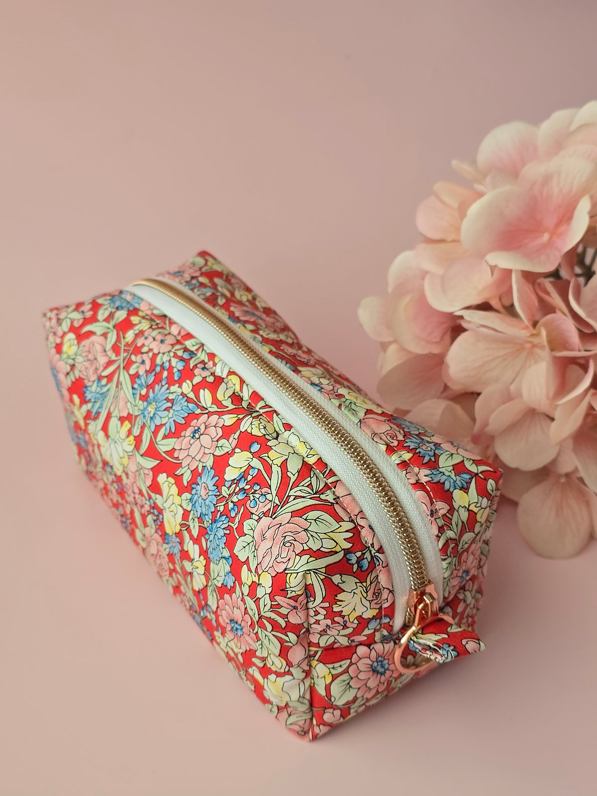 Liberty Fabric Cosmetic Pouch – Handmade Floral Makeup Bag
