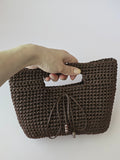 Handmade Crochet Handbag – Chocolate Brown | Arrdo