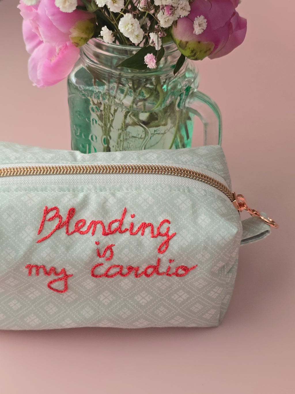 Blending Is My Cardio Makeup Pouch