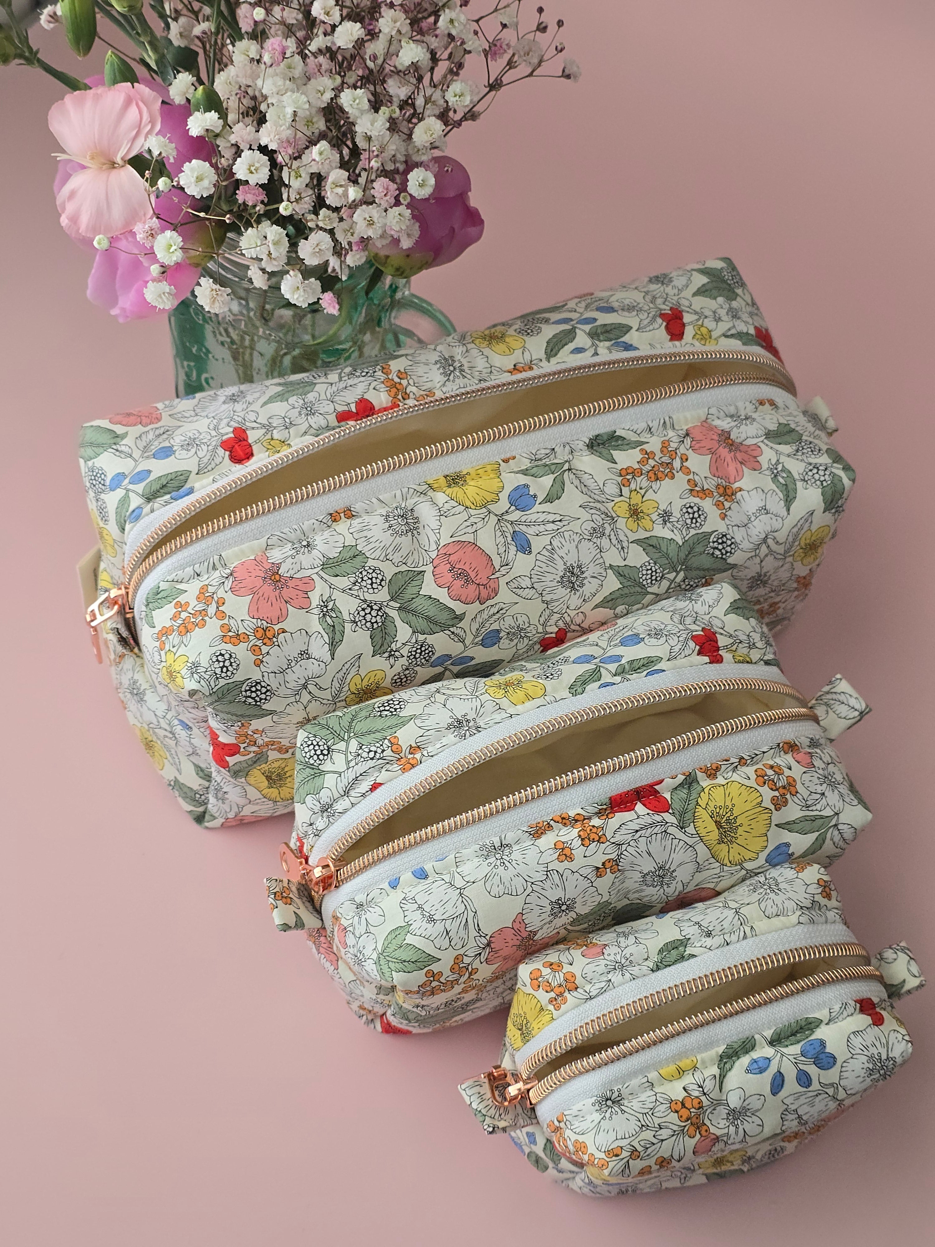 Liberty Floral Pouch Set