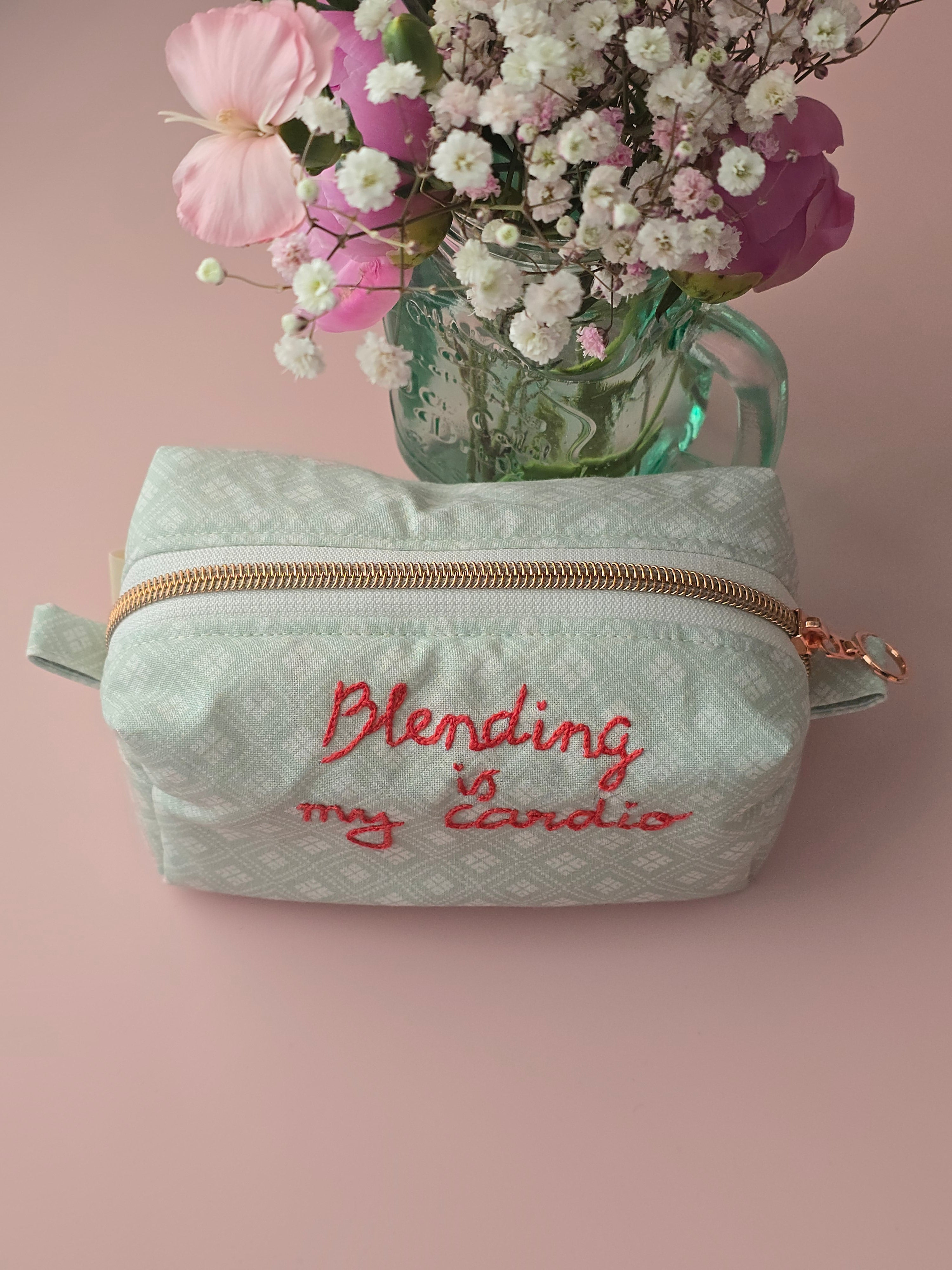 Blending Is My Cardio Makeup Pouch