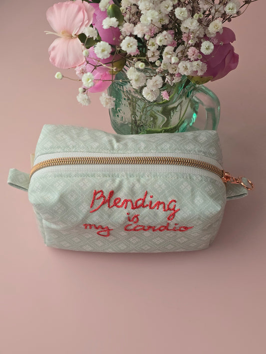Blending Is My Cardio Makeup Pouch
