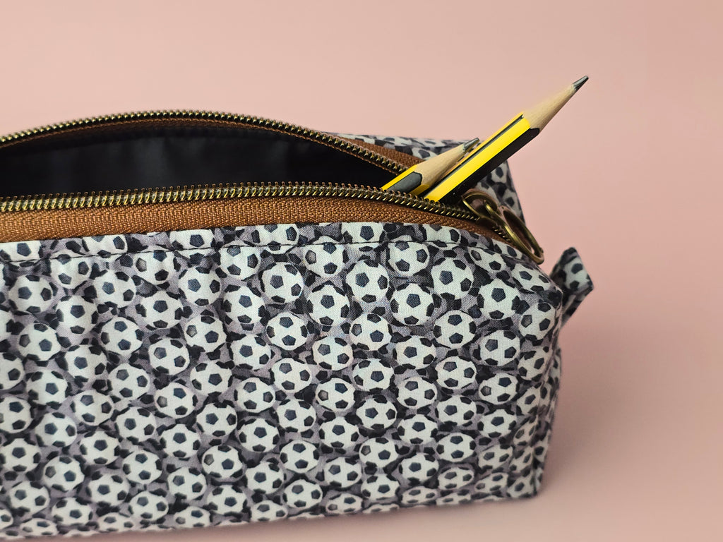 Football Print Pencil Case