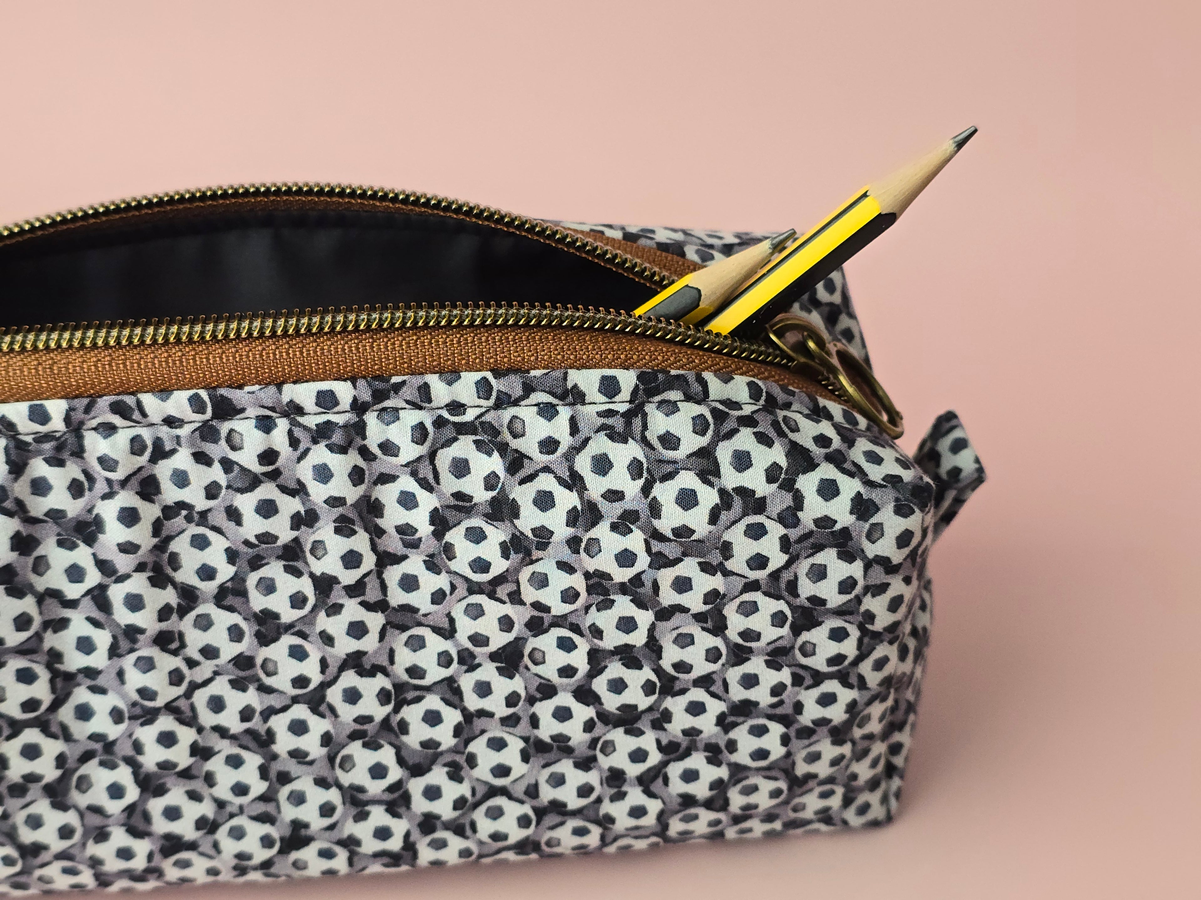 Football Print Pencil Case