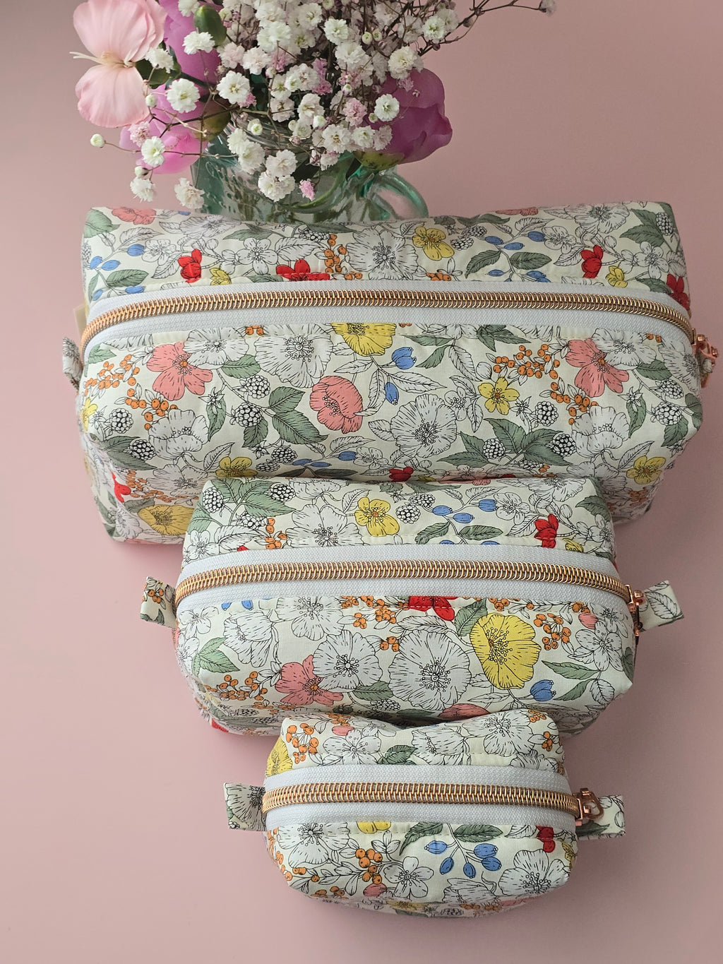 Liberty Floral Pouch Set