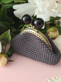 Crochet Kiss Lock Coin Purse – Handmade Vintage Style Clutch