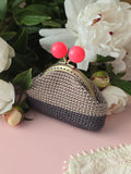 Handmade Crochet Coin Purse with Metal Frame