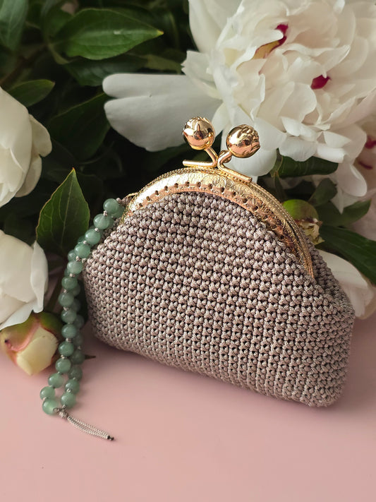 Crochet Frame Coin Purse | Handmade Mini Wallet