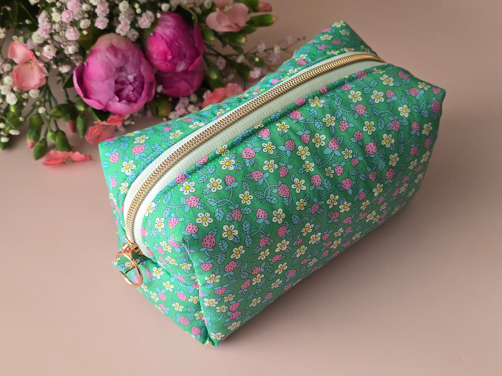 Strawberry Garden Cosmetic Bag Set 🍓🌼