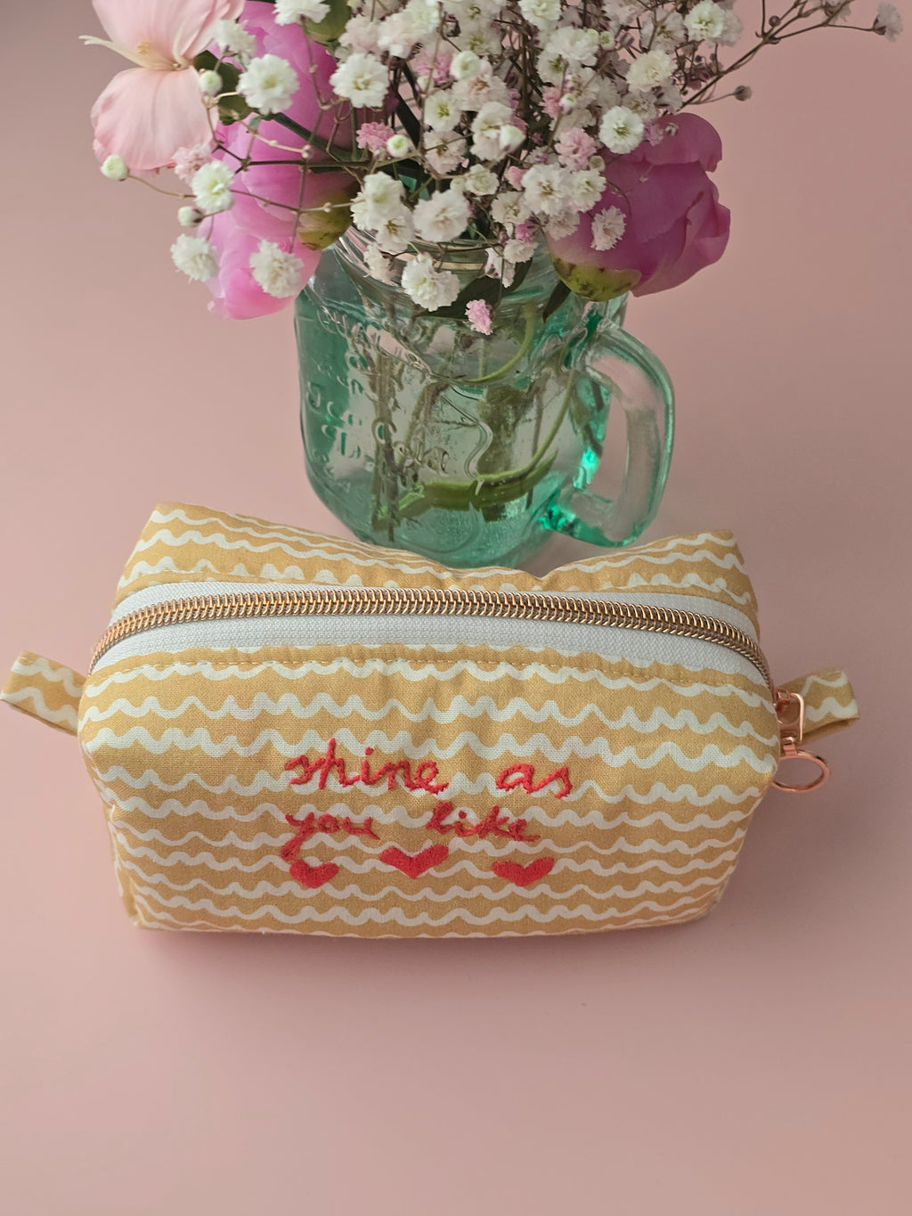 Shine As You Like – Handmade Cosmetic Pouch