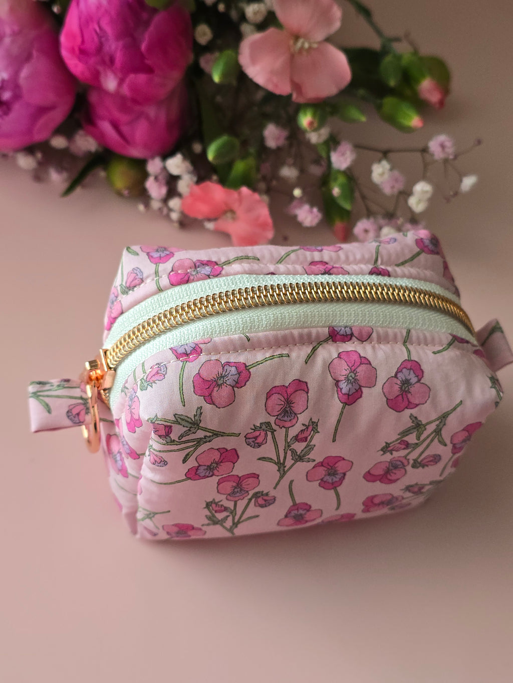 Pink Blossom Zipper Pouch Set 🌸