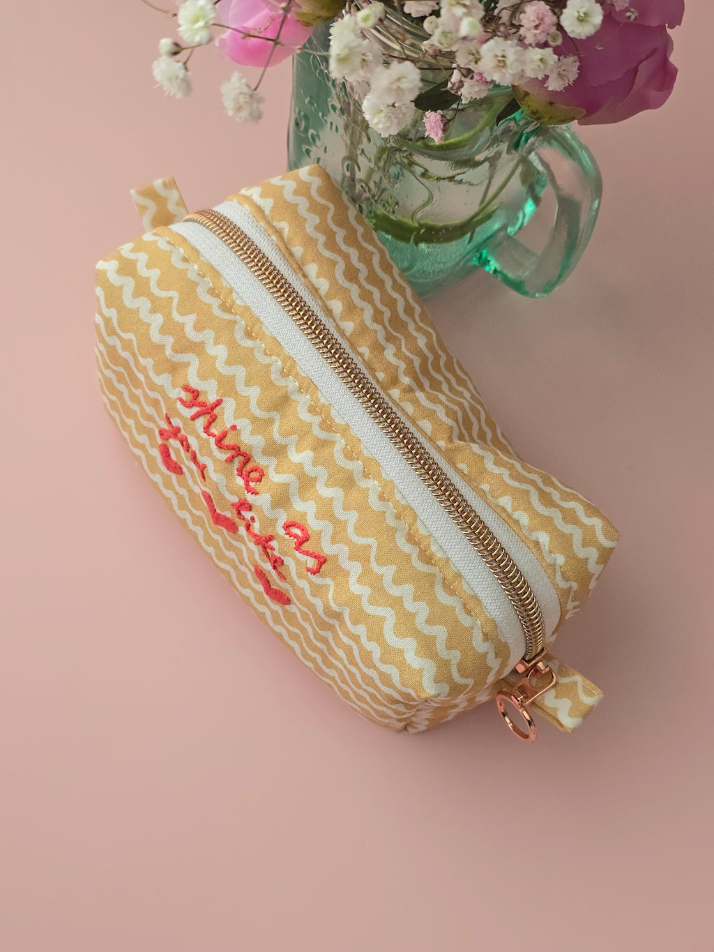 Shine As You Like – Handmade Cosmetic Pouch