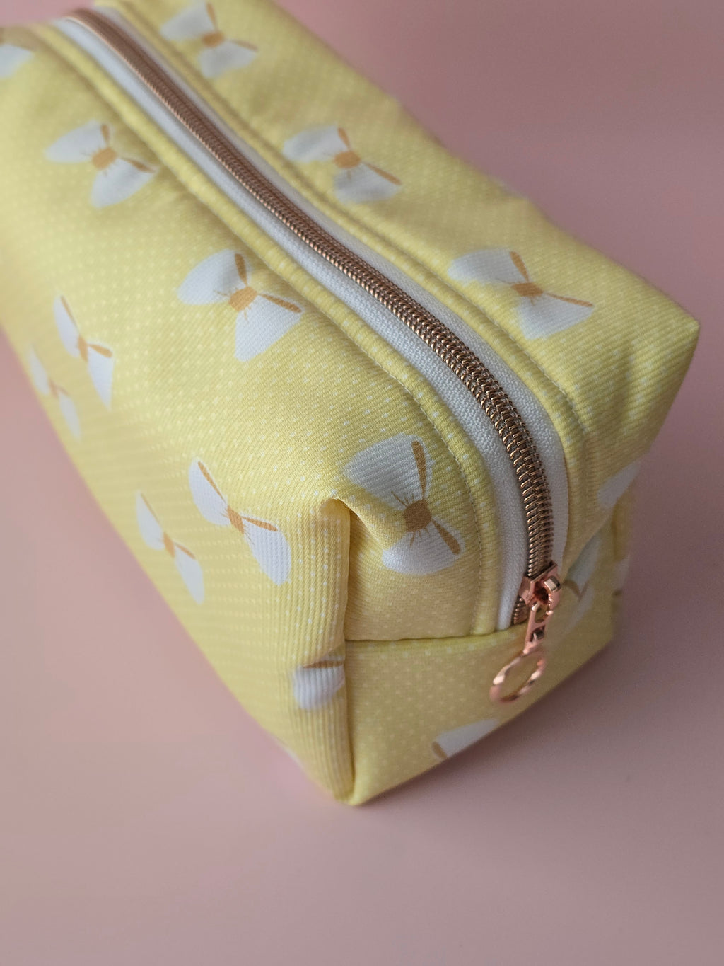 Yellow Bow Cosmetic Bag