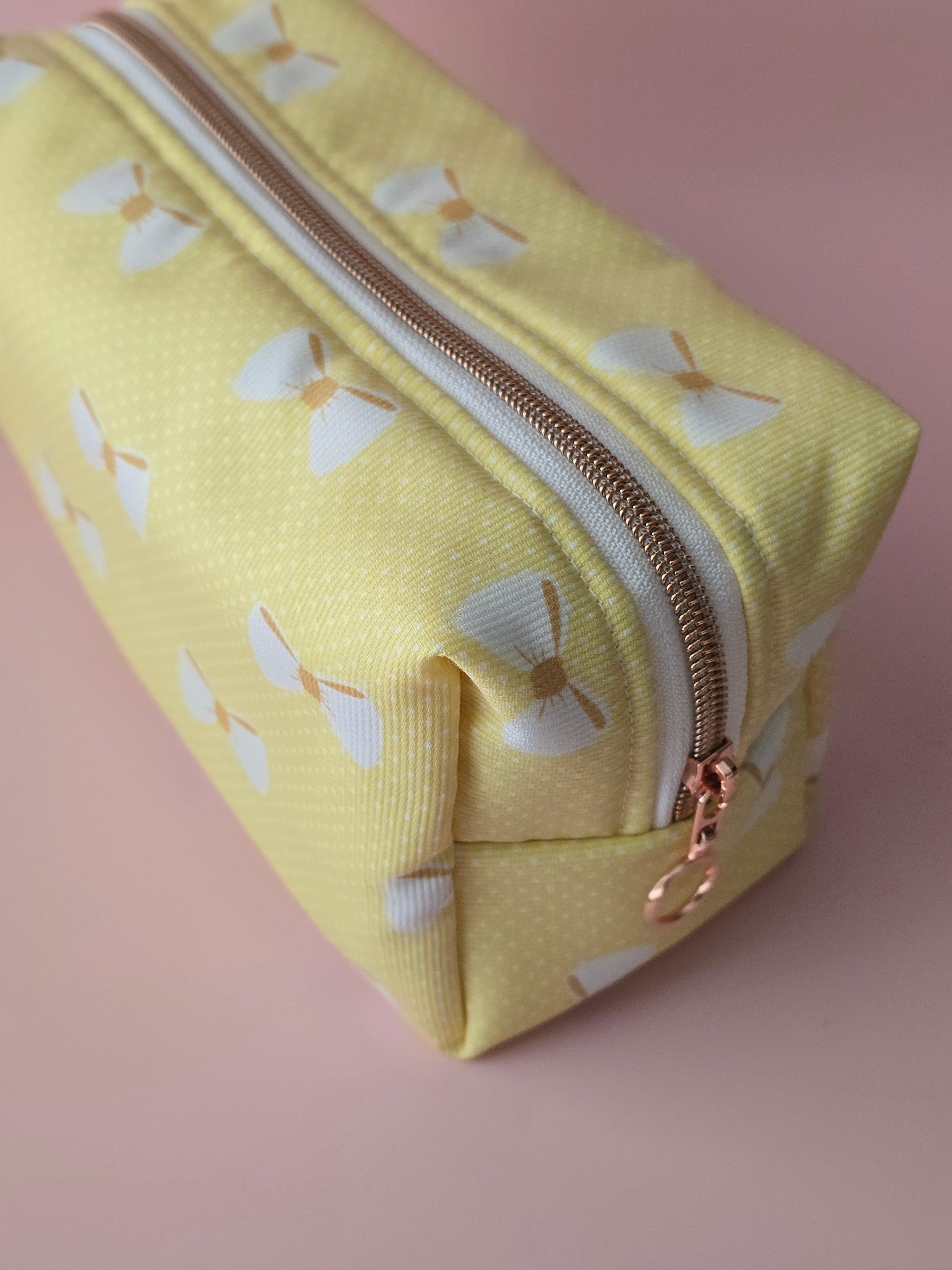 Yellow Bow Cosmetic Bag