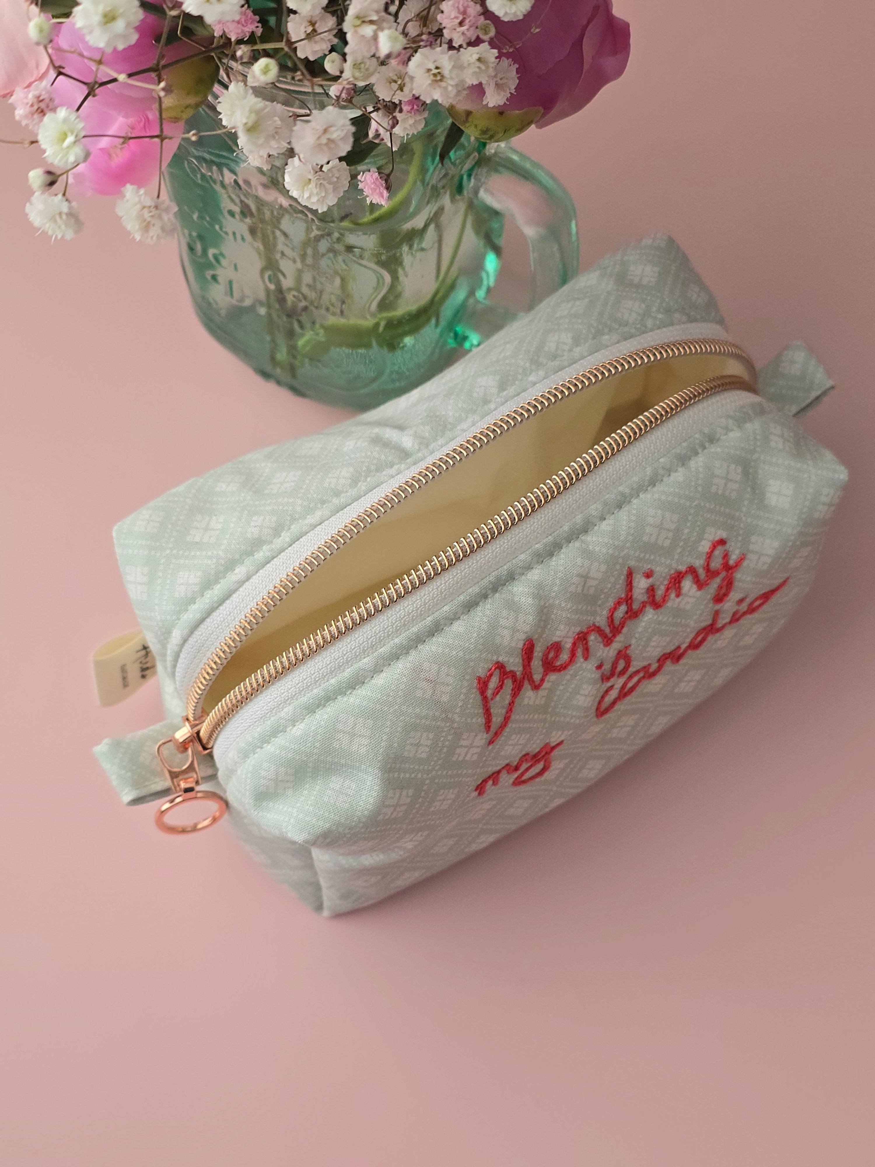 Blending Is My Cardio Makeup Pouch