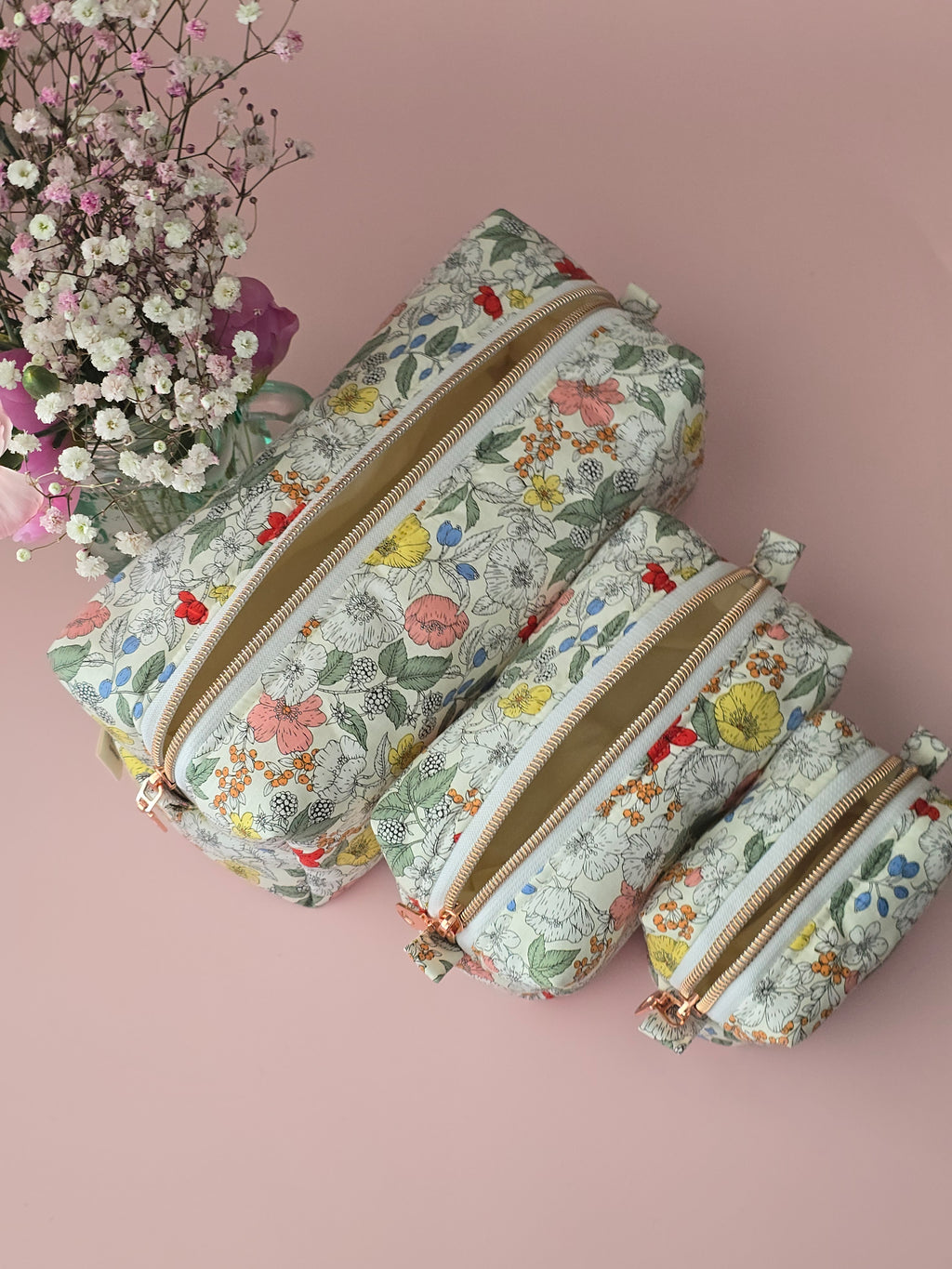 Liberty Floral Pouch Set