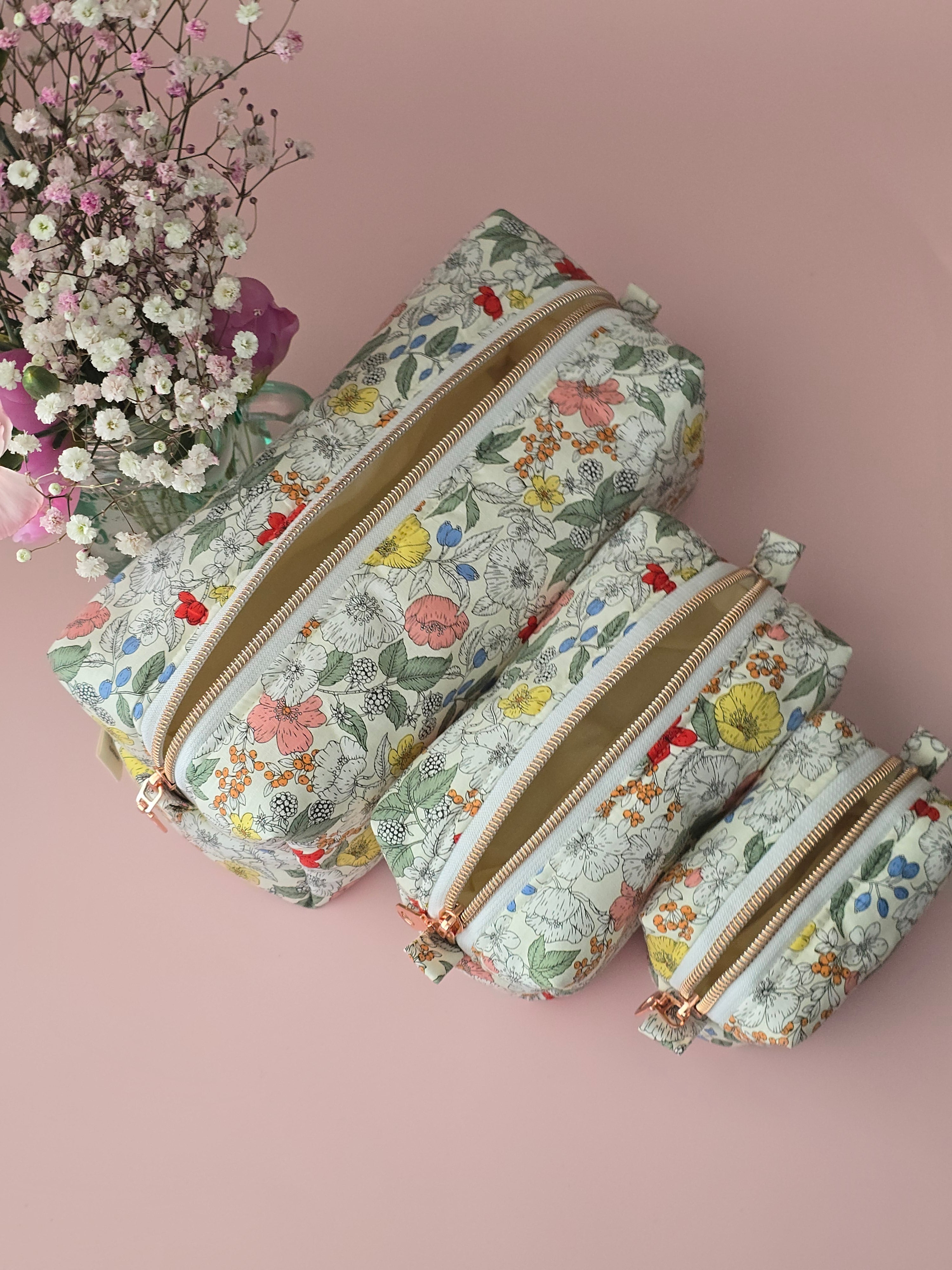 Liberty Floral Pouch Set