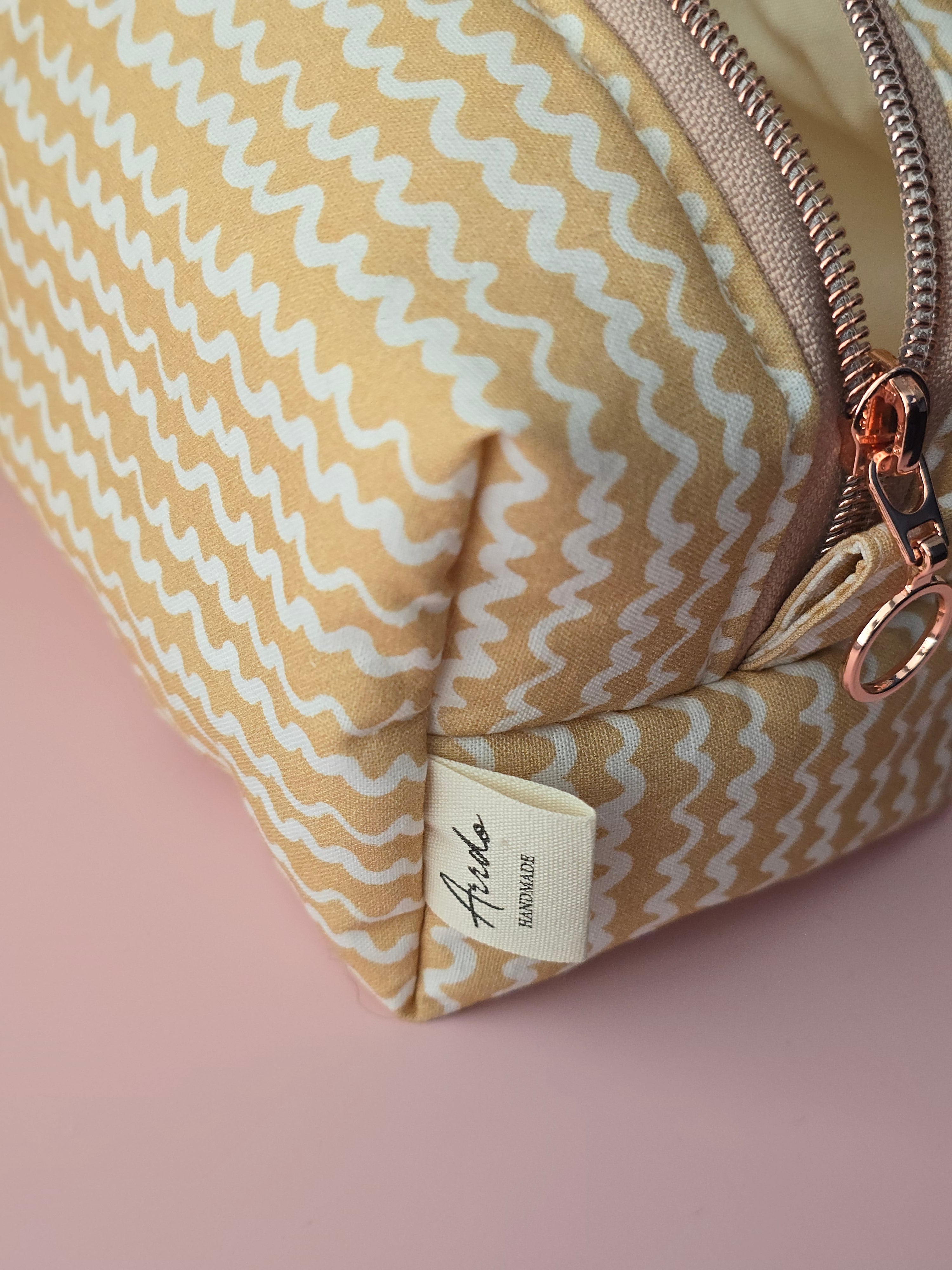 Ciao Bella Cosmetic Pouch – Yellow Waves