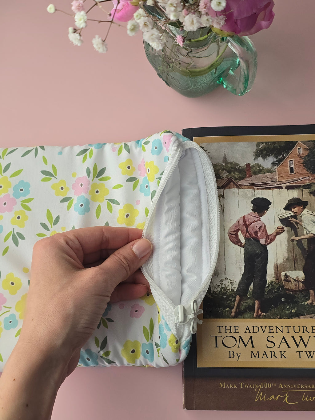 Pastel Floral Book & Tablet Sleeve