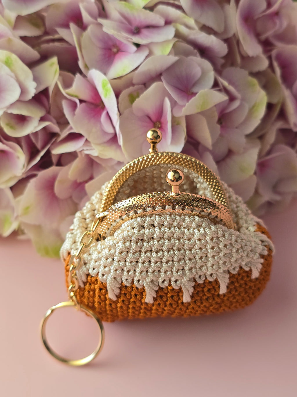 Caramel Drip Mini Coin Purse