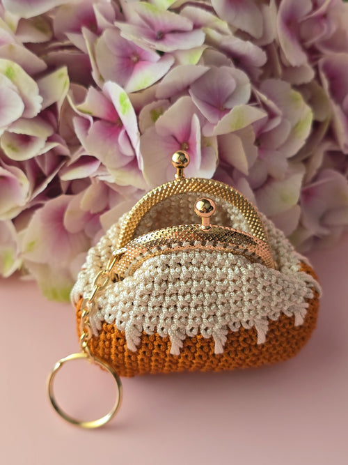 Caramel Drip Mini Coin Purse
