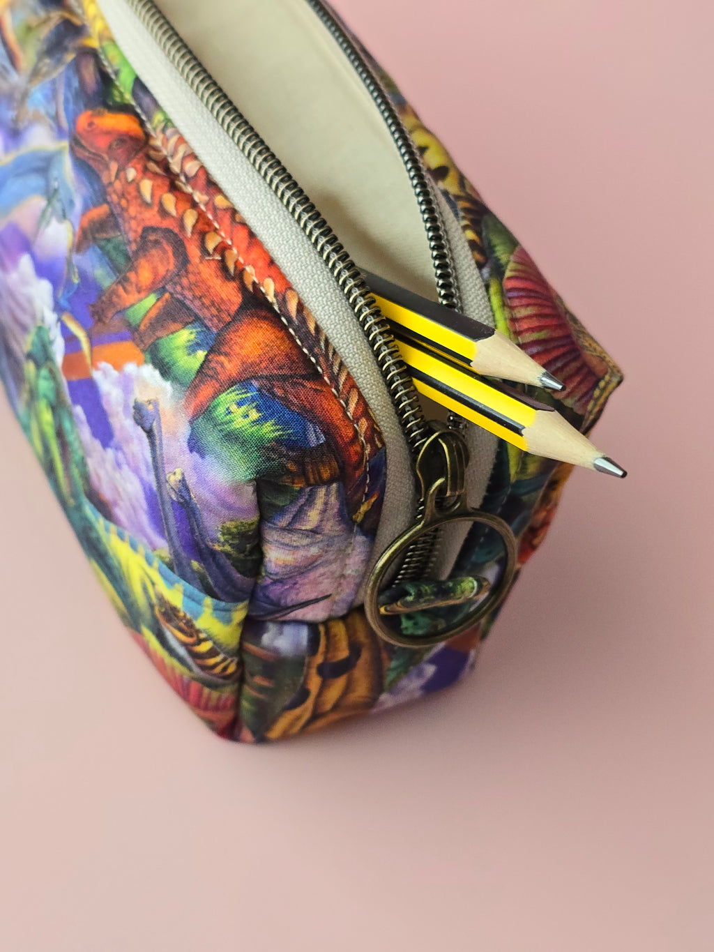 Dinosaur Pencil Case / Cosmetic Pouch