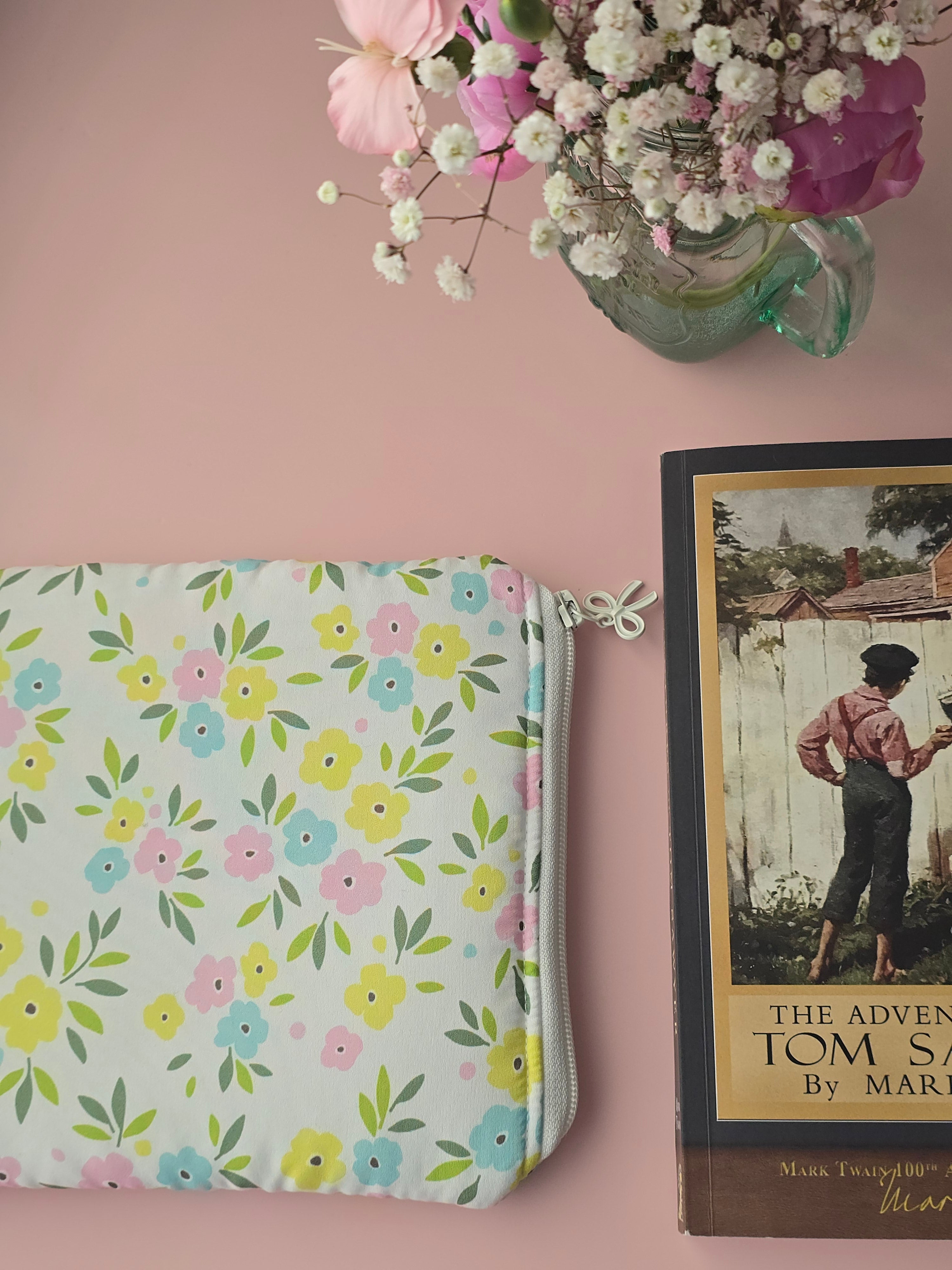 Pastel Floral Book & Tablet Sleeve