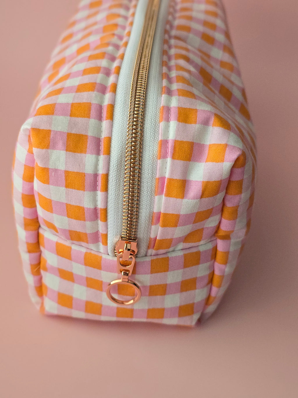 Embroidered Floral Cosmetic Bag