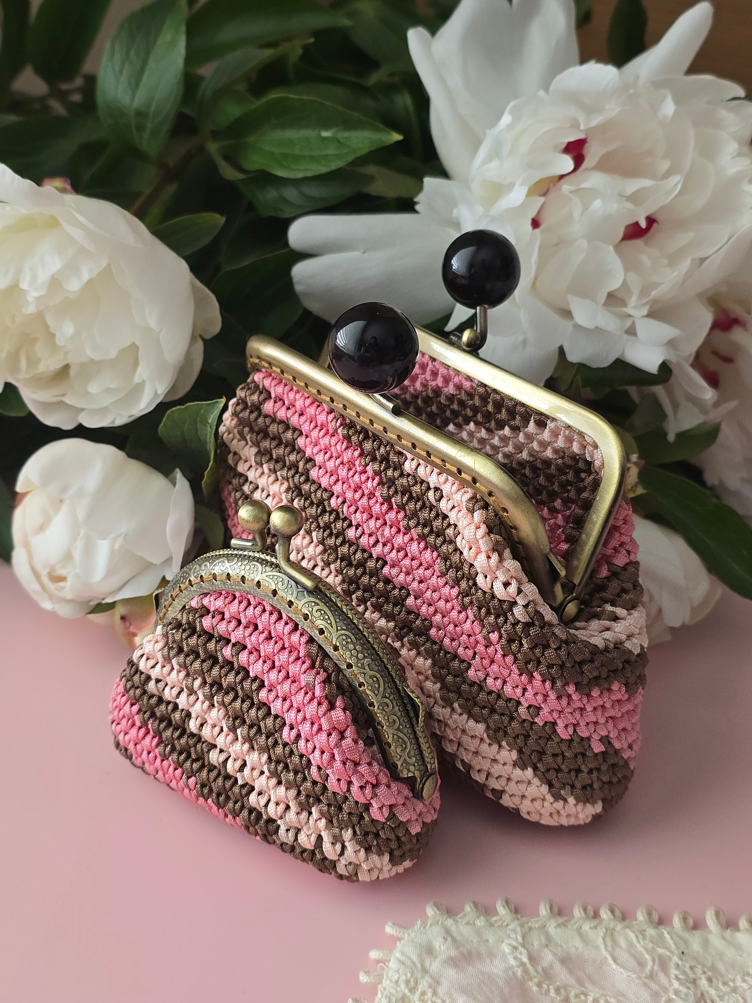 Rosewood Crochet Coin Purse Set