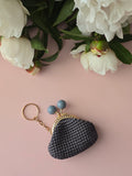 Handmade Crochet Coin Purse with Kiss-Lock Clasp