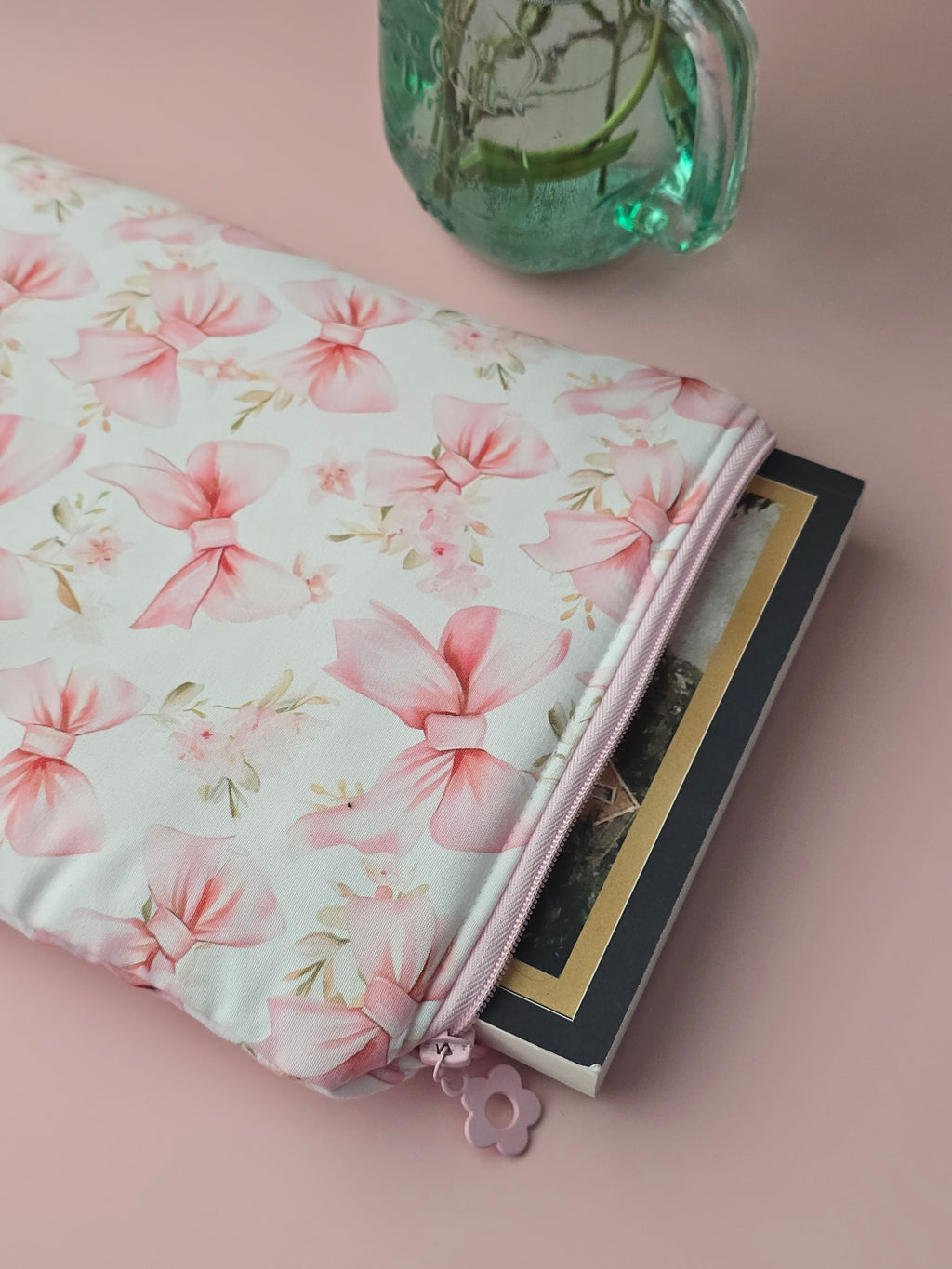 Pink Bow Tablet & Book Sleeve