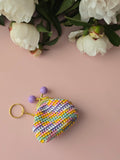 Rainbow Crochet Coin Purse purple 💜