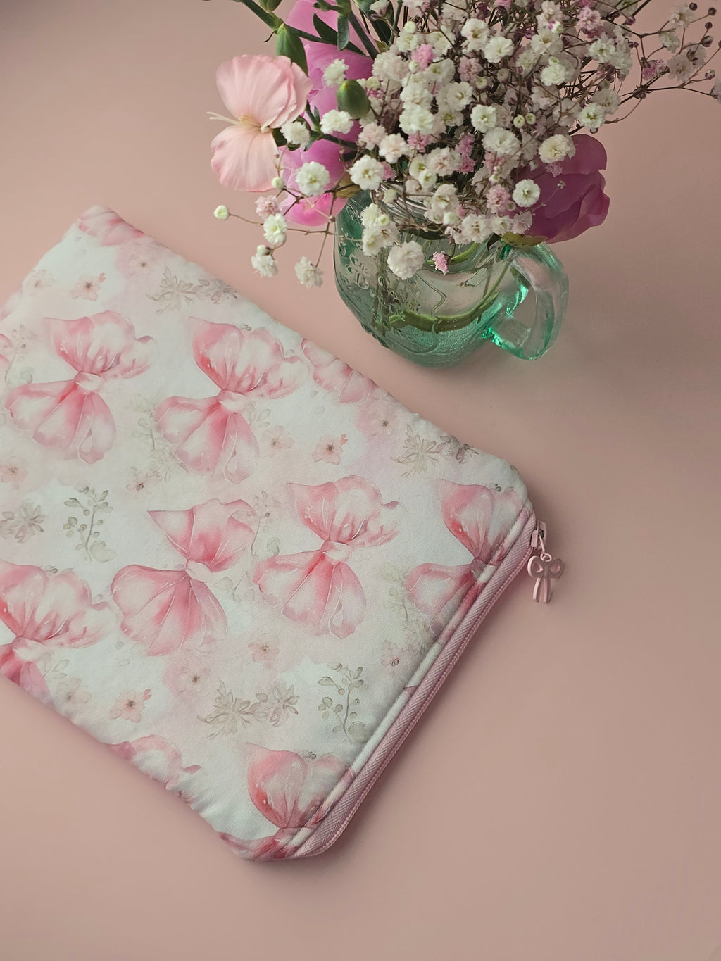 Pink Bow Book & Tablet Sleeve