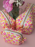 Floral Makeup Pouch Set