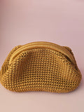 Handmade Crochet Clutch Bag – Camel Brown