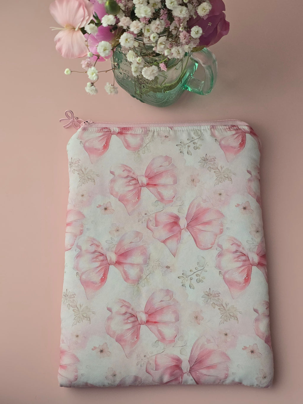 Pink Bow Book & Tablet Sleeve
