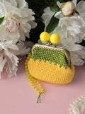 Lemon Drop Crochet Coin Purse