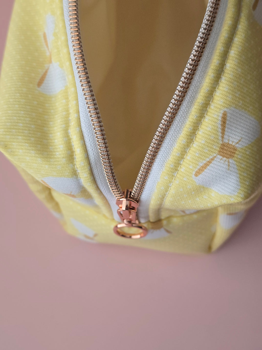 Yellow Bow Cosmetic Bag