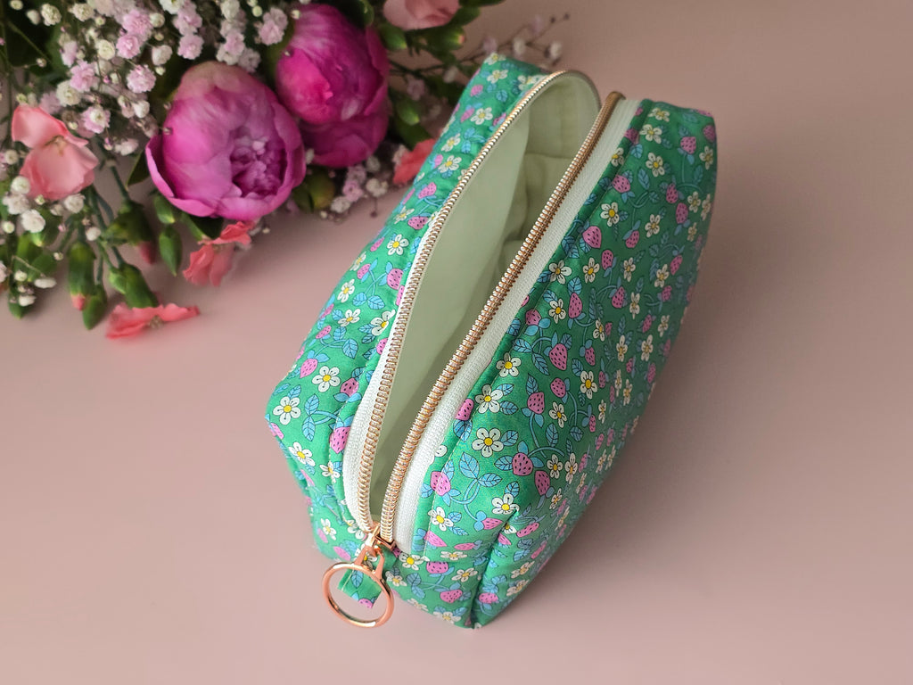 Strawberry Garden Cosmetic Bag Set 🍓🌼