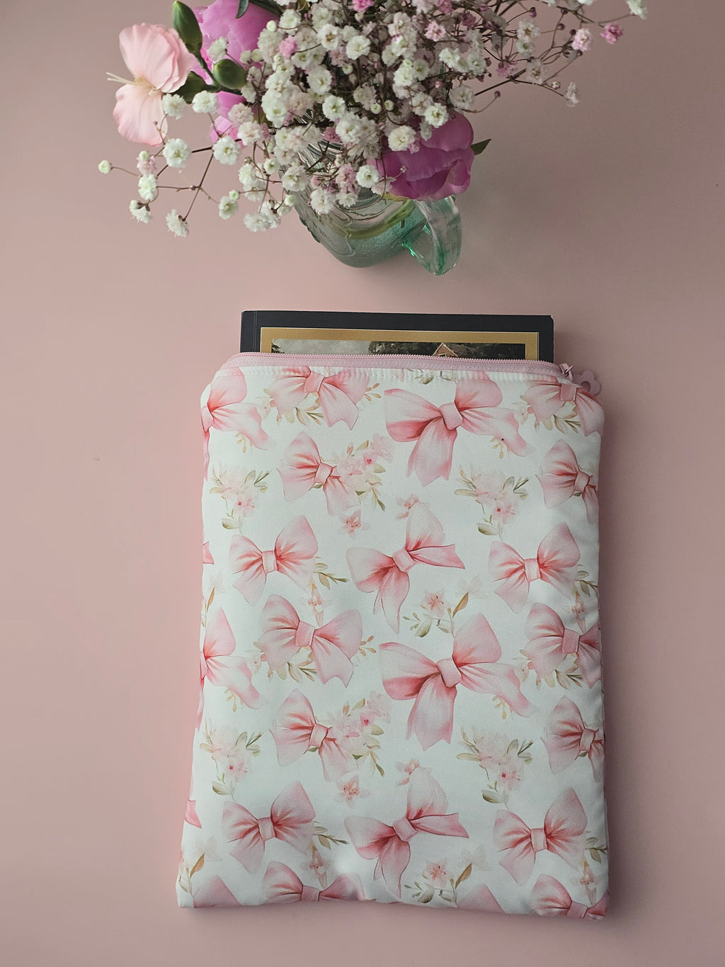 Pink Bow Tablet & Book Sleeve