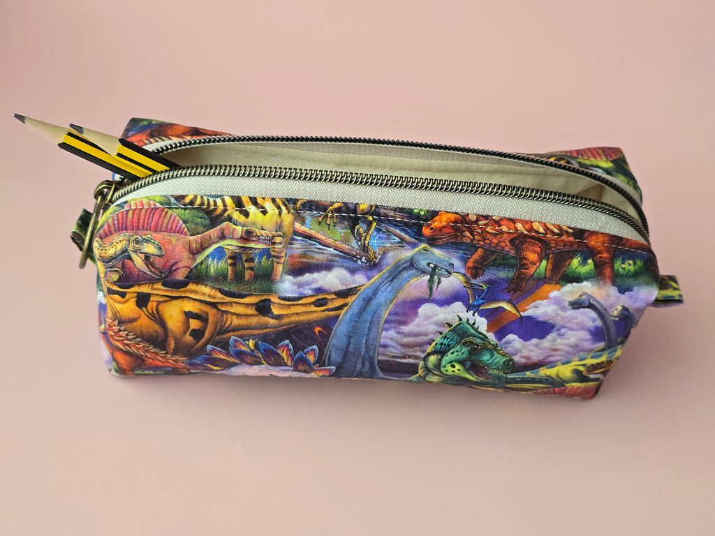 Dinosaur Pencil Case / Cosmetic Pouch